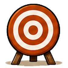 Cible sur trépied